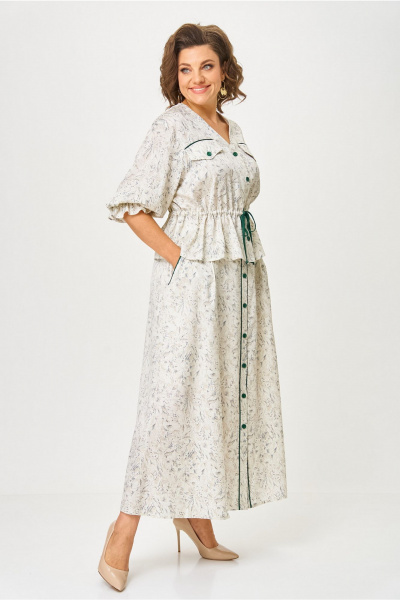 Блуза, юбка Svetlana-Style 2133 молочный_принт - фото 7