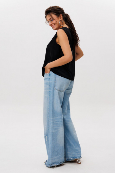 Блуза Anelli 1600 шелковая_ночь - фото 6