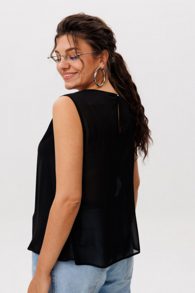 Блуза Anelli 1600 шелковая_ночь - фото 5