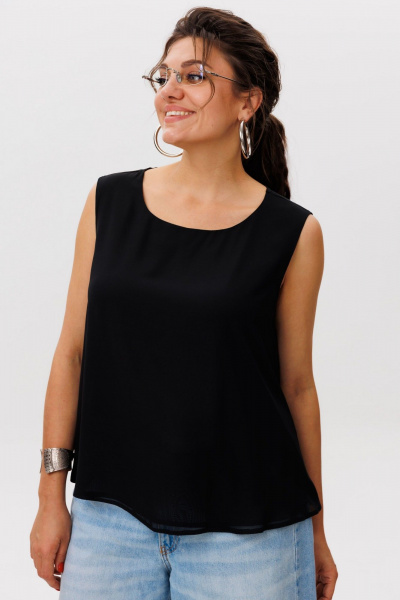 Блуза Anelli 1600 шелковая_ночь - фото 3