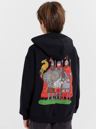 Худи Mark Formelle 123445/24-30069П-7 черный_печать_3_сл_на_пол_3_сл_на_спинке - фото 65