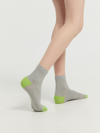 Носки Mark Formelle 400K-654/B3-21400K-1 серый_меланж_салатовый_рис.654 - фото 84