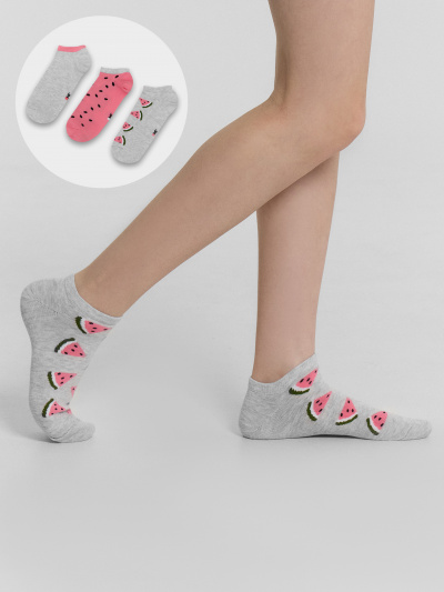 Носки Mark Formelle 406A-2369/B5-233406A-1 св.серый_меланж_лиловый_рис.2369 - фото 58