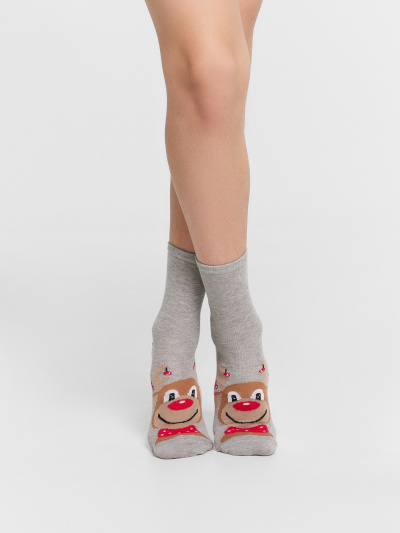 Носки Mark Formelle 430K-3002/B3-24430K-1 серый_меланж_рис.3002 - фото 77