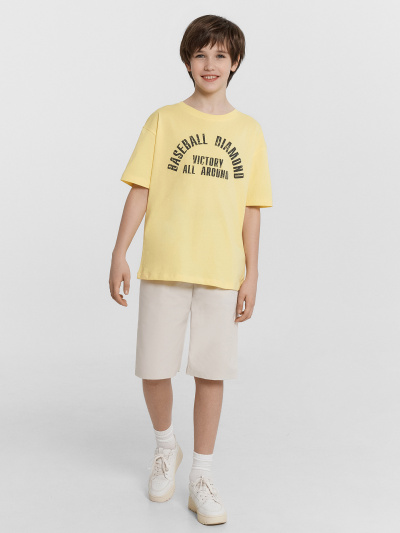 Футболка Mark Formelle 113384/24-27419П-0 ярко_желтый_печать_2_сл_на_пол - фото 82