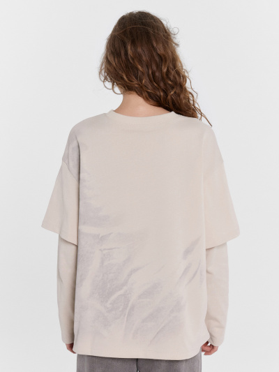 Джемпер Mark Formelle 122988/24-29640П-0 белый_песок_печать_1_сл_на_пол_1сл_на_спинке_1сл_те - фото 67