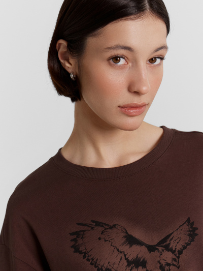 Джемпер Mark Formelle 122988/24-29640П-0 шоколадное_мартини_печать_1_сл_на_пол - фото 52