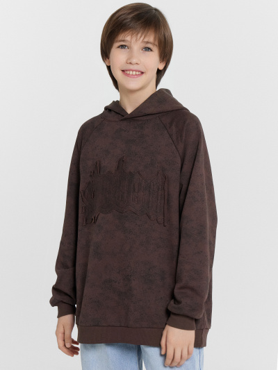 Худи Mark Formelle 123418/24-32498П-7-2 коричневый_acid_wash_574_D_2_вышивка - фото 57