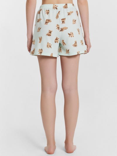 Футболка, шорты Mark Formelle 592535/24-33466ПП-16 св.молочный_собачки_на_св.мяте_3_сл_на_пол - фото 72