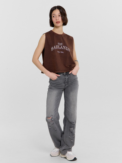 Топ Mark Formelle 112992R/24-ОБР32654П-0 коричневый_acid_wash_печать_009.2_Эйсид_1_сл_на - фото 10