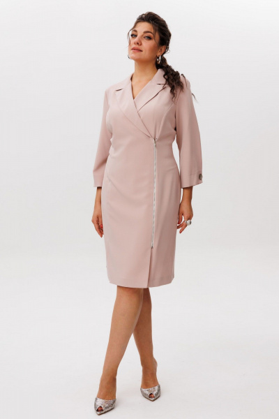 Платье Anelli 1569 айвори - фото 2