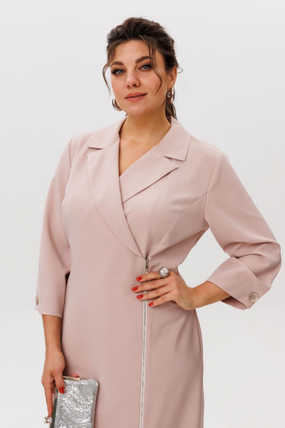 Платье Anelli 1569 айвори - фото 5