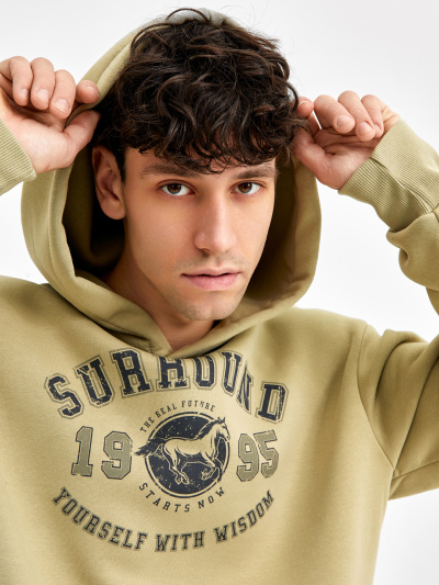 Худи Mark Formelle 121806-1/22/3297П-7П пыльный_хаки_печать_2_сл_на_пол - фото 74