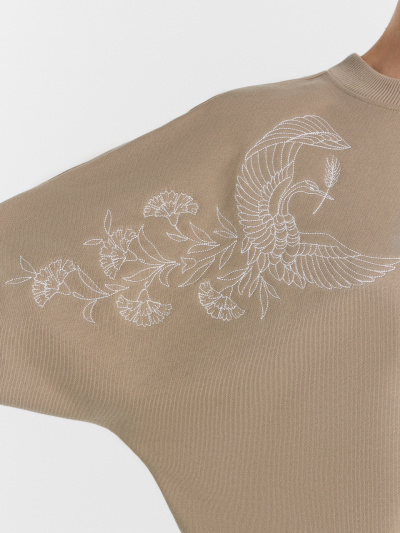 Свитшот Mark Formelle 122982/24-29352Ц-7-2 песок_527_вышивка - фото 59