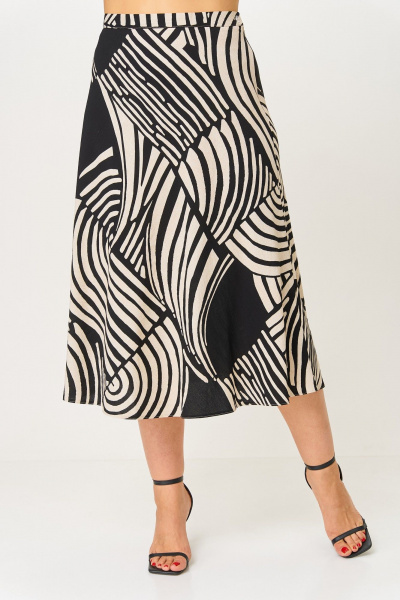 Жакет, юбка ANASTASIA MAK 1265 беж+черный - фото 7