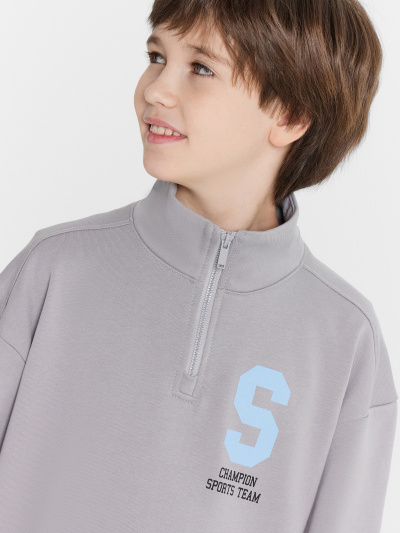 Толстовка Mark Formelle 123458/25-36068П-7 серый_печать1_2_сл_на_ЛВ_дет_пер - фото 64