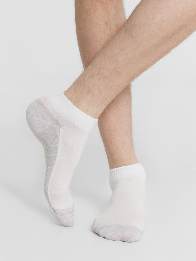 Носки Mark Formelle 131K-3050/25131K белый_св.серый_меланж_рис.3050 - фото 7