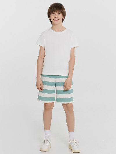 Шорты Mark Formelle 133341/25-36690П-7 шалфейно_молочная_полоска - фото 22