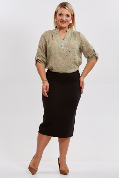 Блуза Таир-Гранд 62419 хаки - фото 3