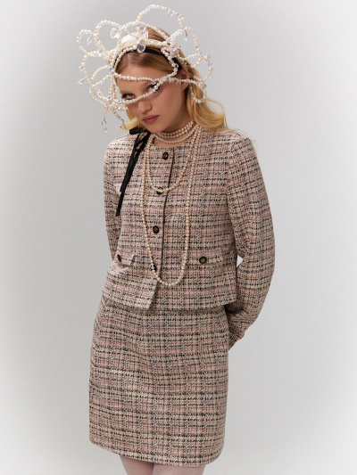 Жакет Mark Formelle 172115/24-33372П-4 цветная_клетка_на_молочном - фото 79