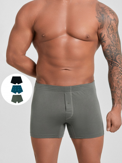 Трусы Mark Formelle 411152-3/25-5171П-0 камень_клетка_на_т.зеленом_черный - фото 84