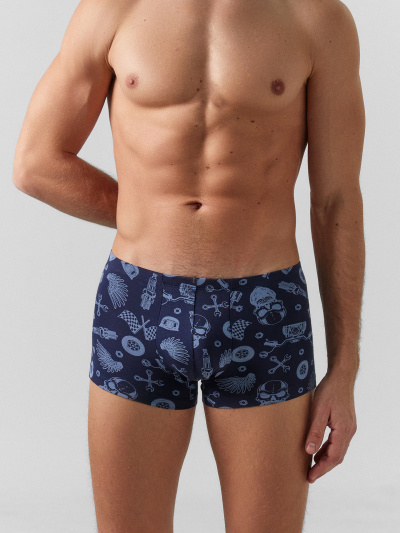 Трусы Mark Formelle 411216-2/25-5149П-5 мотодетали_на_глубоком_синем_черный - фото 119