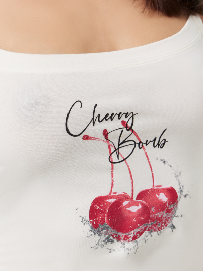 Майка, трусы Mark Formelle 442210/24-9-28597ПП-5 сумрачно_белый_полоска_на_бордовом_3_сл_на_пол - фото 20