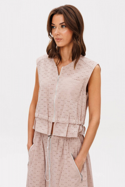 Летний костюм жилет и брюки свободного кроя Fantazia Mod 4823 - фото 7