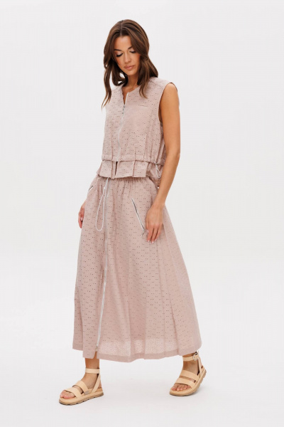 Летний костюм жилет и брюки свободного кроя Fantazia Mod 4823 - фото 3