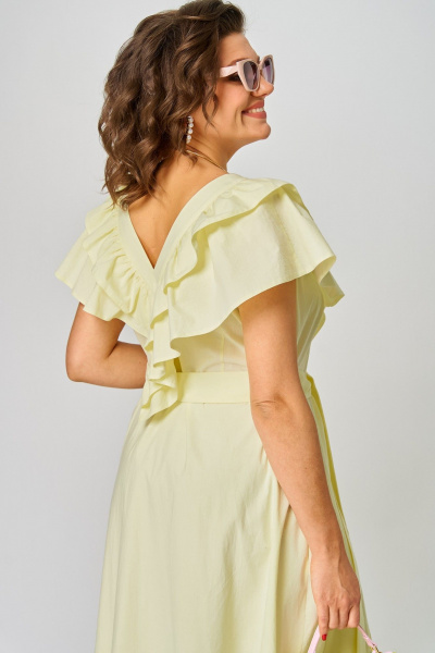 Платье EVA GRANT 7225М лимонный - фото 11