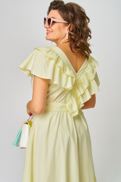 Платье EVA GRANT 7225М лимонный - фото 10