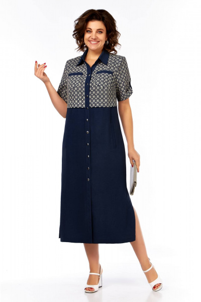 Платье Tensi 398 синий - фото 1