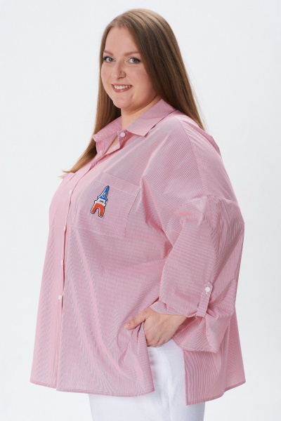 Блуза Condra 16284 белый_красный - фото 10