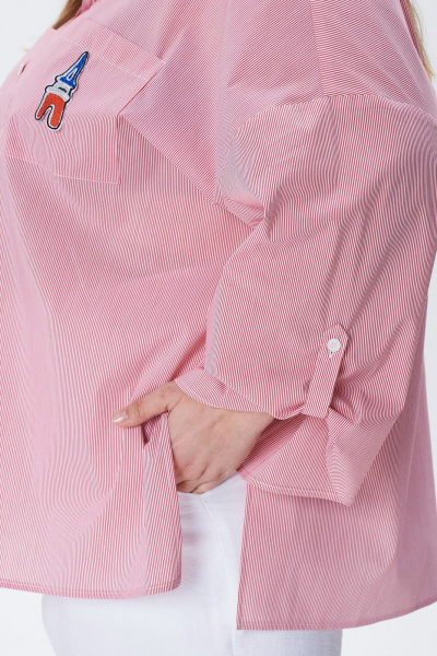 Блуза Condra 16284 белый_красный - фото 9