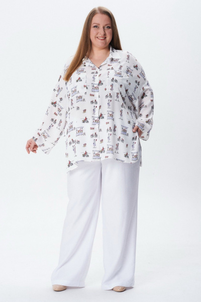 Блуза Condra 16284 молочный - фото 2