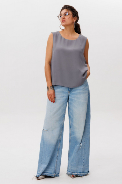 Блуза Anelli 1600 графитовая_пыль - фото 8