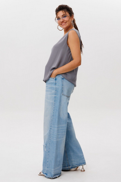 Блуза Anelli 1600 графитовая_пыль - фото 7