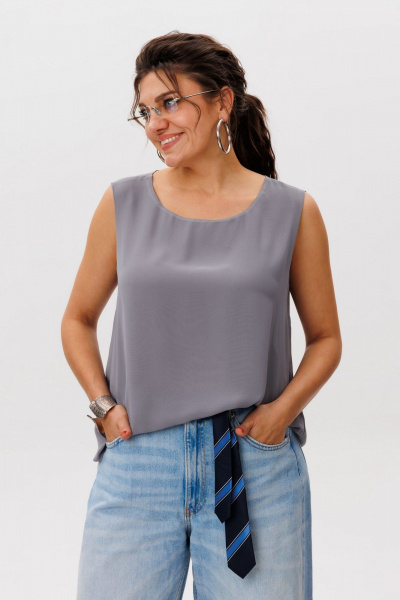 Блуза Anelli 1600 графитовая_пыль - фото 3