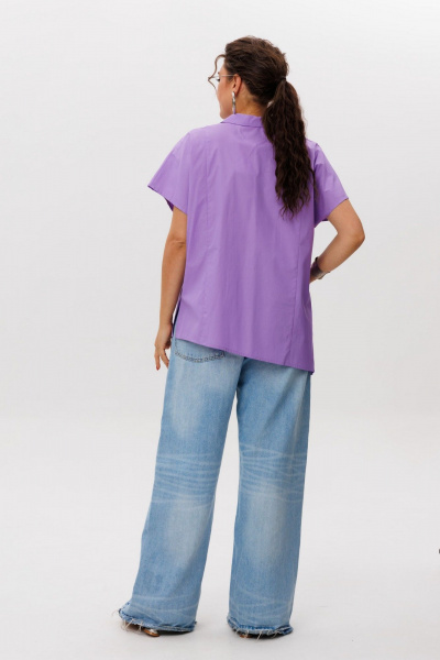 Рубашка Anelli 1618 сиреневый_рассвет - фото 8