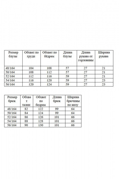 Блуза, брюки AGATTI 5755 синий - фото 3