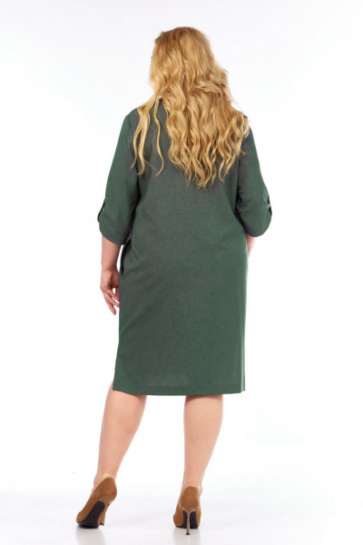 Платье СиБон 0184л хаки - фото 3