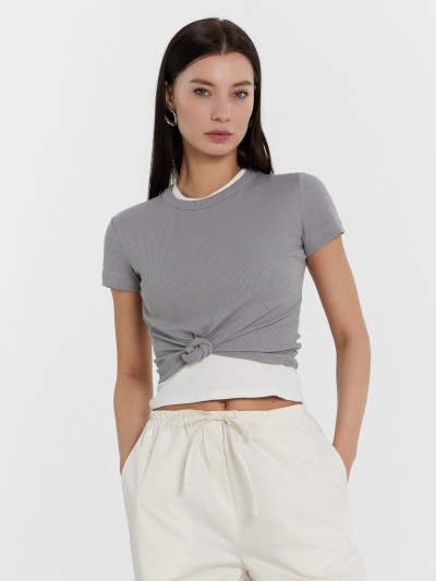 Футболка Mark Formelle 112993/24-32572Ц-1 серый - фото 9