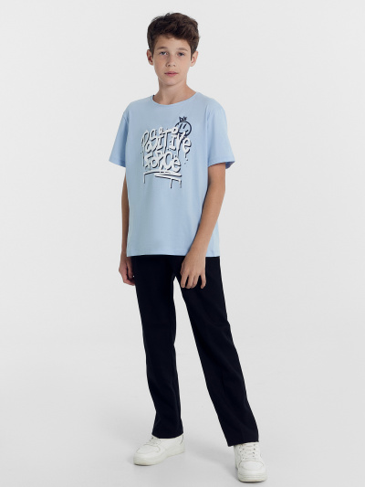 Футболка Mark Formelle 113432/24-30039П-0 голубой_печать_Печать - фото 68