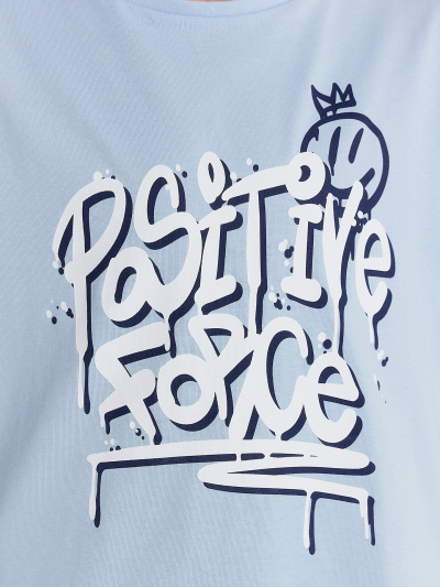 Футболка Mark Formelle 113432/24-30039П-0 голубой_печать_Печать - фото 22