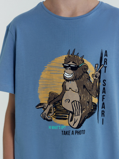 Футболка Mark Formelle 113432/24-30039П-0 туманно_голубой_печать_Печать - фото 22