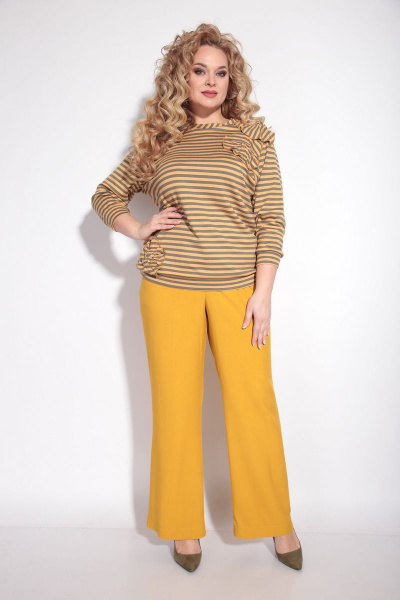 Брюки, джемпер Michel chic 1205 желтый - фото 1