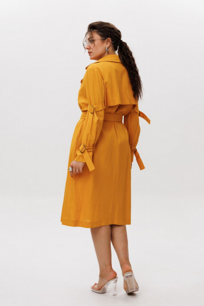 Платье Anelli 1577 янтарный_мед - фото 6