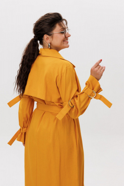 Платье Anelli 1577 янтарный_мед - фото 5