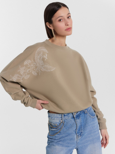 Свитшот Mark Formelle 122982/24-29352Ц-7-2 песок_527_вышивка - фото 60