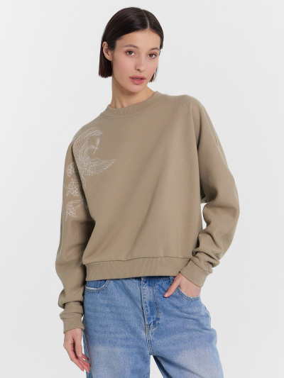 Свитшот Mark Formelle 122982/24-29352Ц-7-2 песок_527_вышивка - фото 61